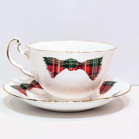 Adderley New Brunswick tartan 1959 fine bone china tea cup and Saucer - Picture 4 of 8